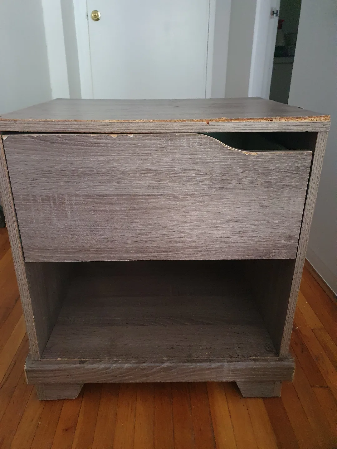 Wood-look Nightstand with Drawer thumbnail
