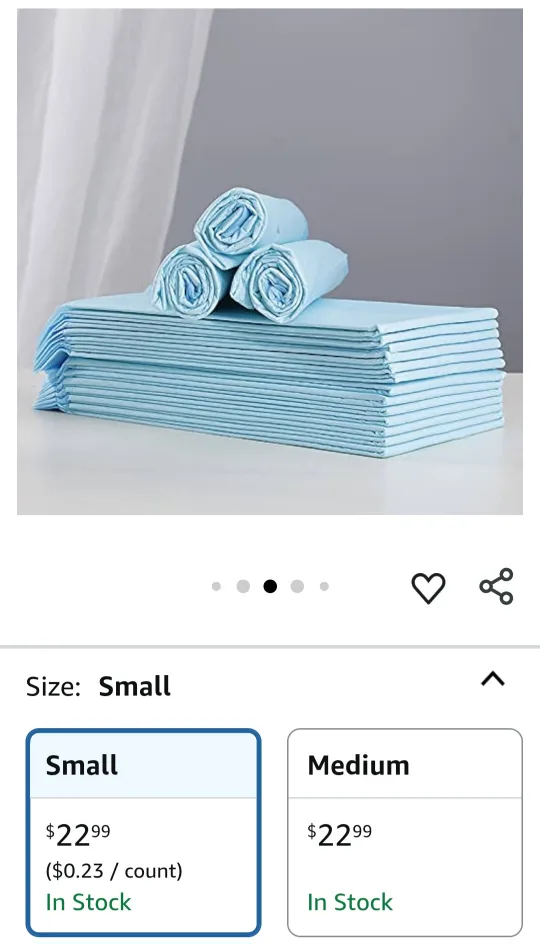 Small Training Pads 100pcs image indicator(5)