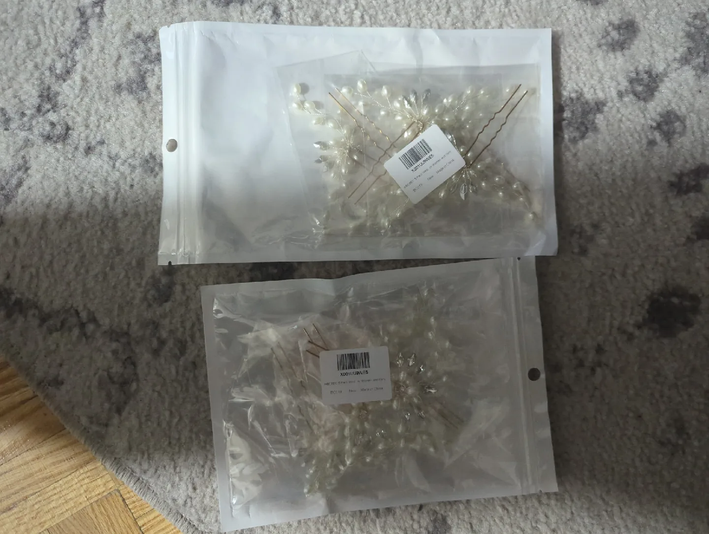 New WBCBEC Wedding Hair Pins 2pack (5 Pieces each) thumbnail