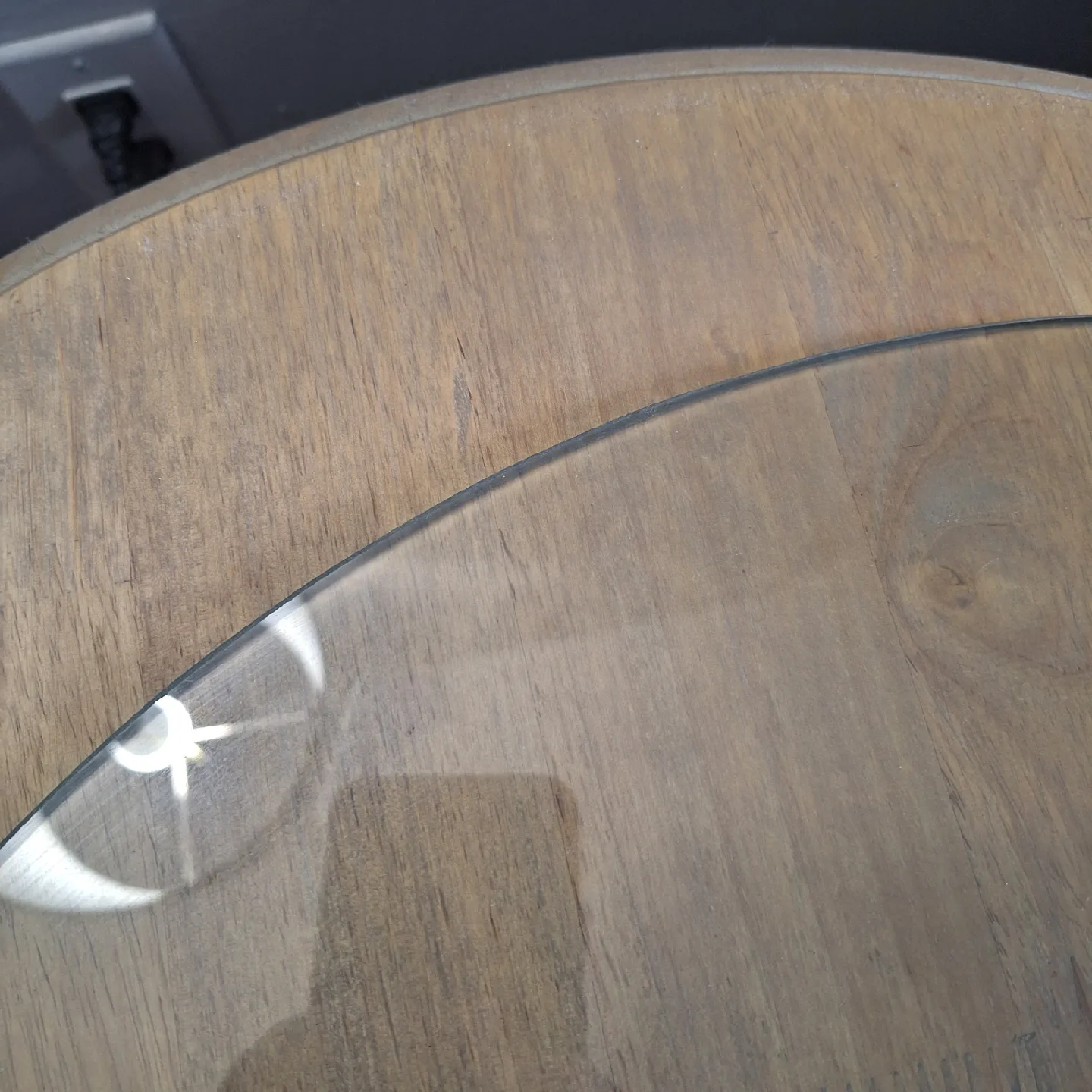 Round Glass Top Side Table - 22" Diameter image indicator(3)