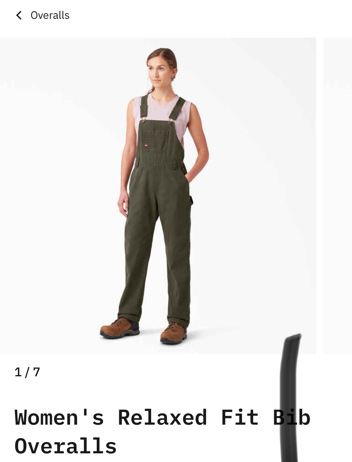 Dickies Women's Relaxed Fit Bib Overalls