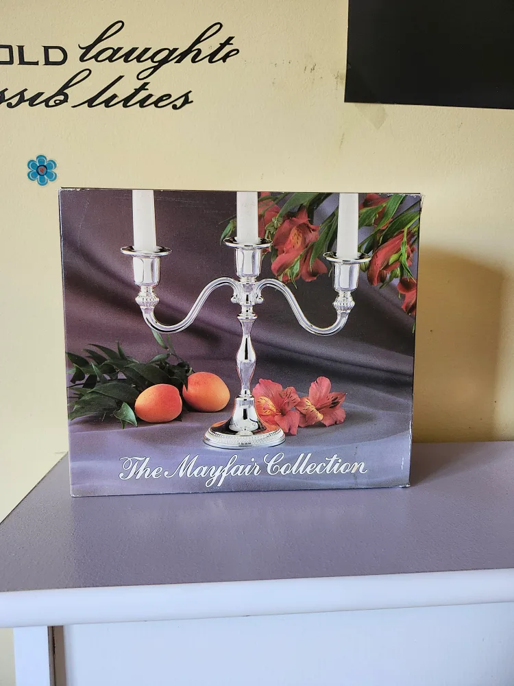 Mayfair Collection Silver Plated Candelabra thumbnail