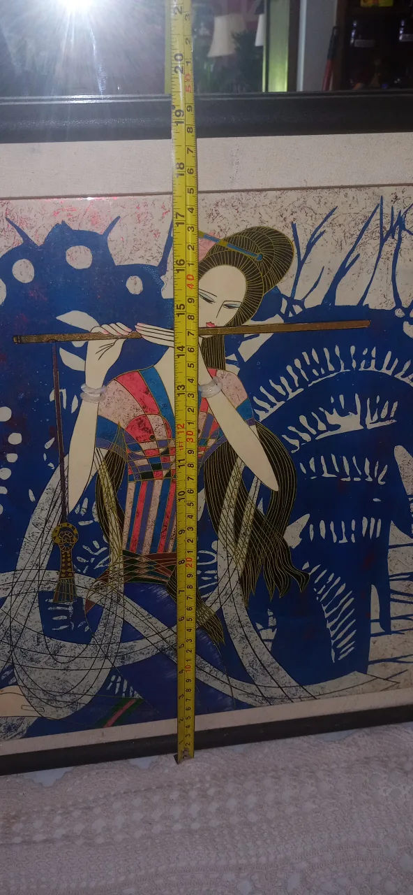 Framed Ting Shao-Kuang Art Nouveau Print image indicator(4)