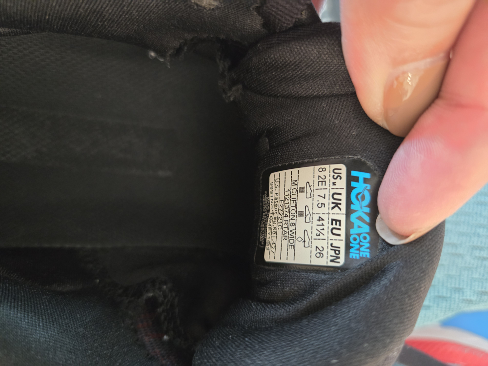 Hoka Clifton 8 Wide, US 8 for Men - photo 3