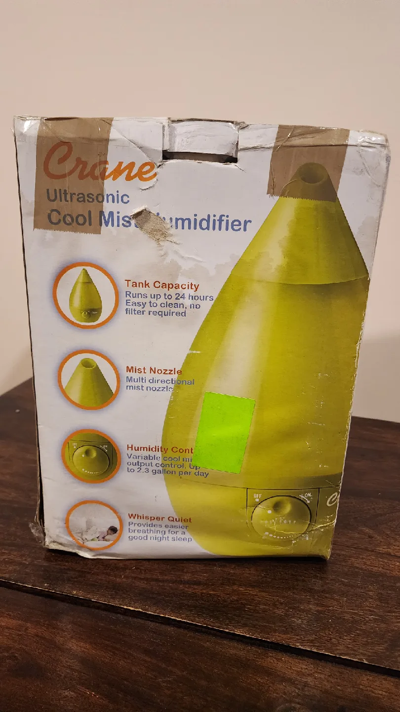 Crane Ultrasonic Cool Mist Humidifier - Green thumbnail