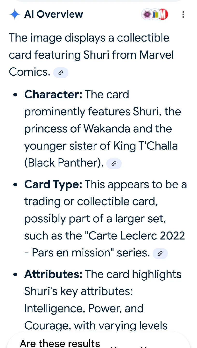 Shuri Marvel Collectible Trading Card image indicator(2)