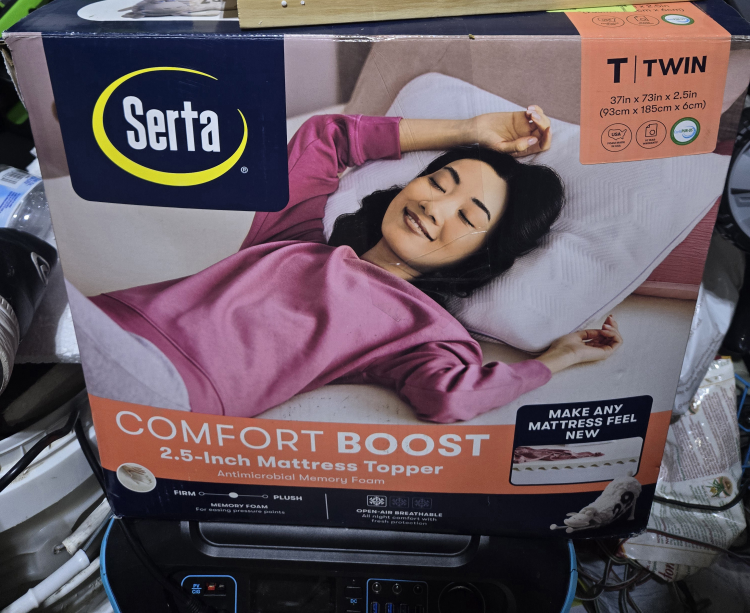 Serta Comfort Boost Twin Mattress Topper - New
