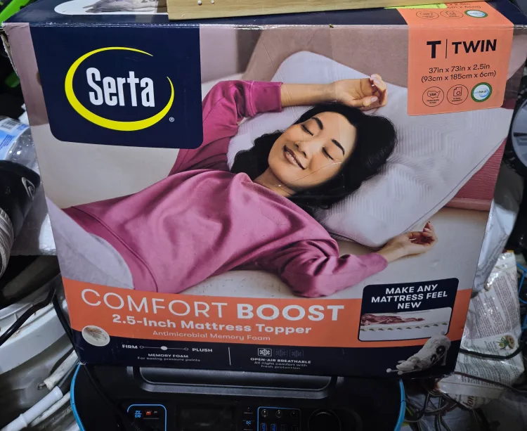 Serta Comfort Boost Twin Mattress Topper - New thumbnail