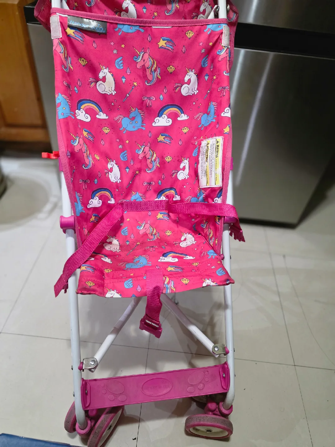 Pink Unicorn Print Baby Stroller image indicator(6)