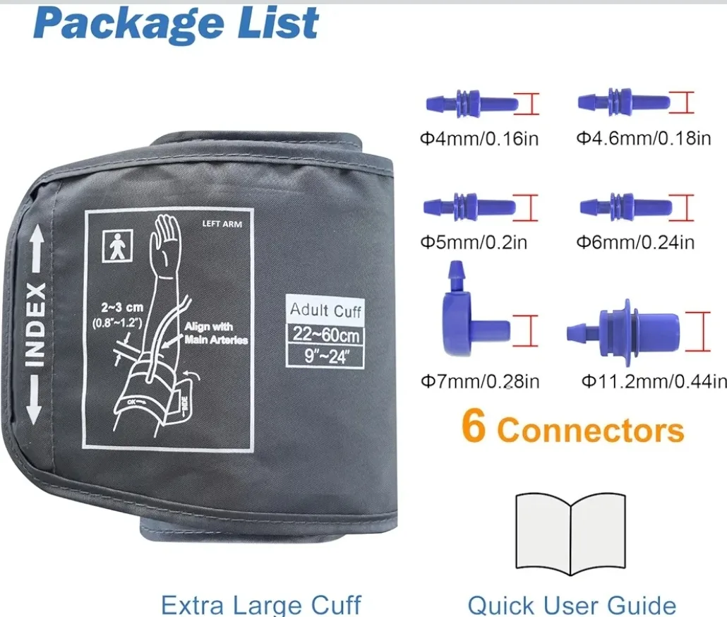ELERA Adult Blood Pressure Cuff (9"-24") image indicator(7)