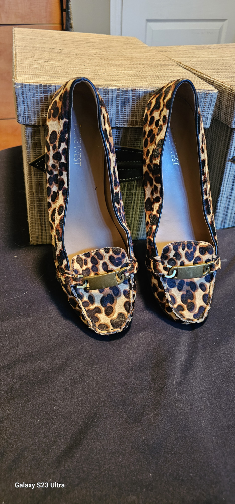 Nine West Leopard Print Loafers - Size 8 - photo 2