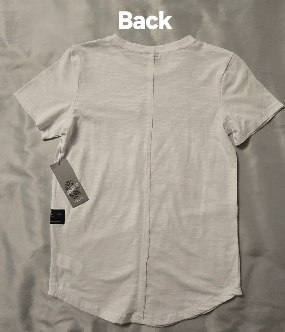 NEW! Boys Urban Street T-Shirt in White! - Size 7 / 8 image indicator(6)