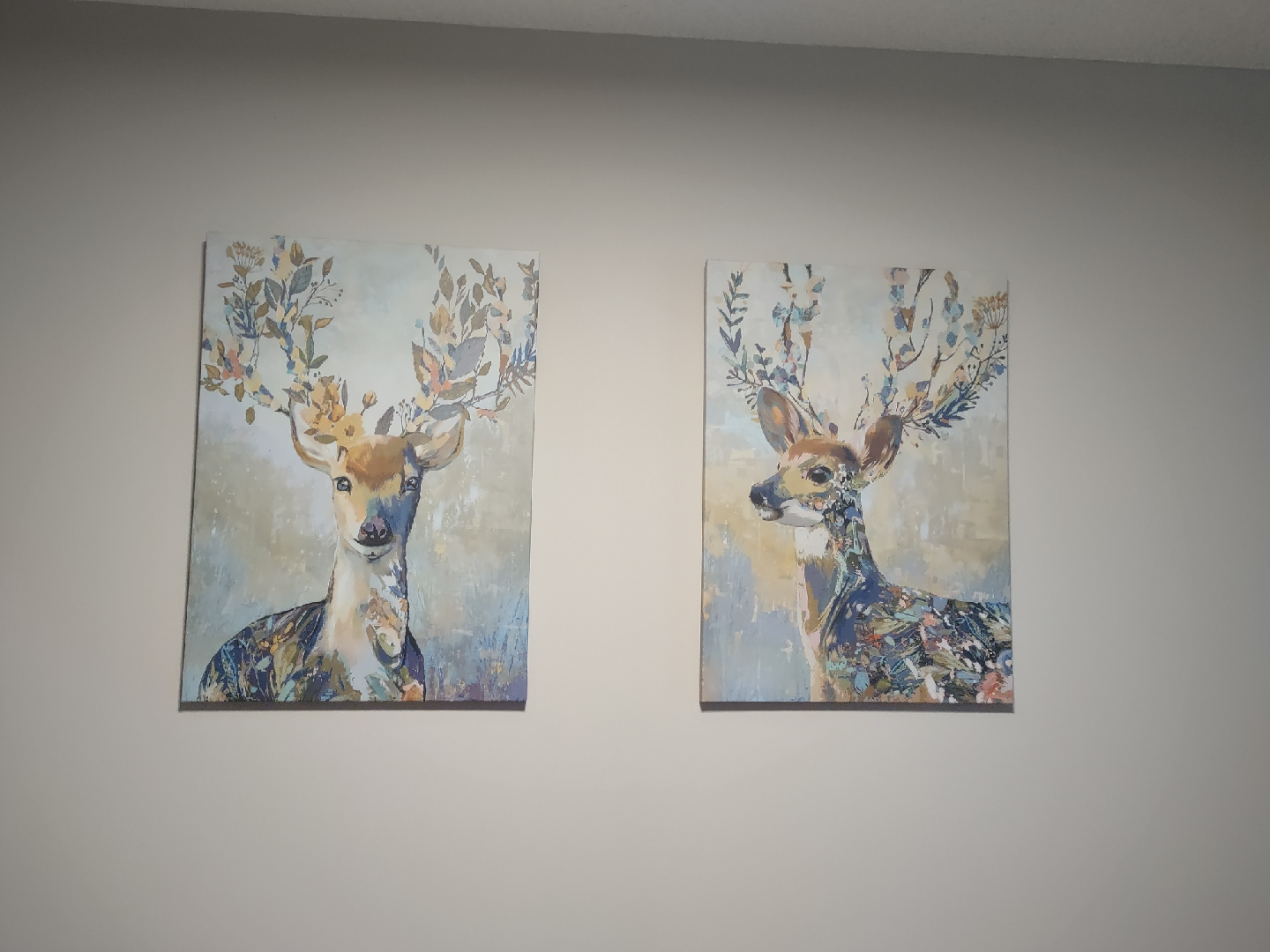 Deer Print Wall Art - Set of 2
