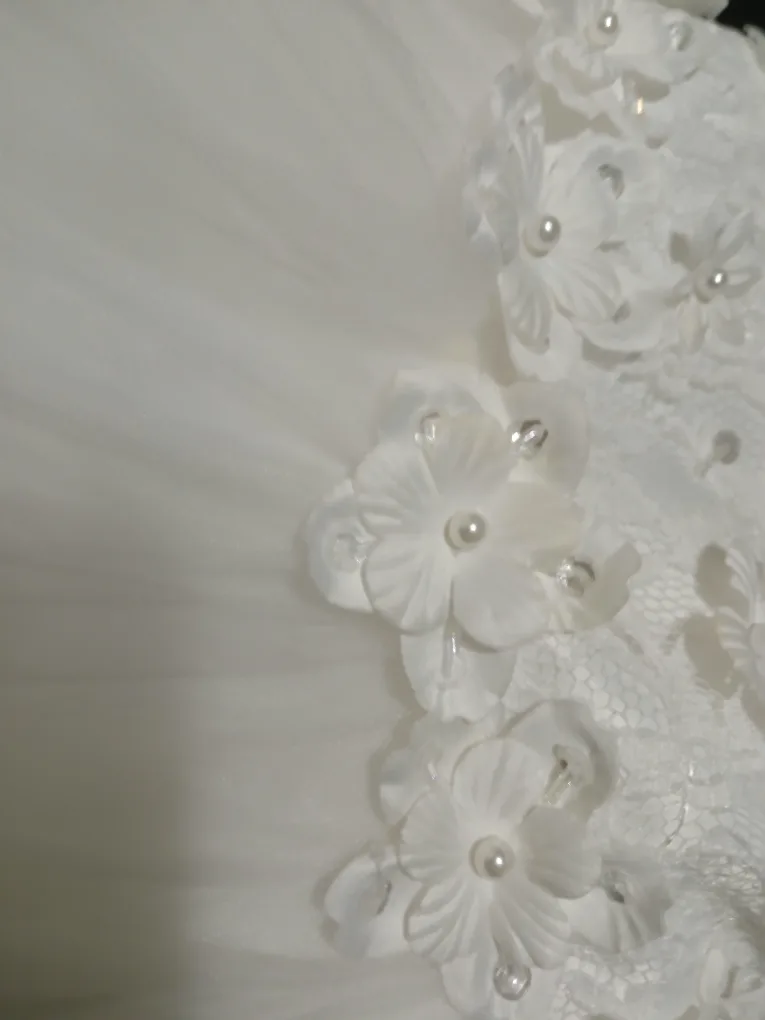 White Flower Girl Dress - Size 8 image indicator(3)