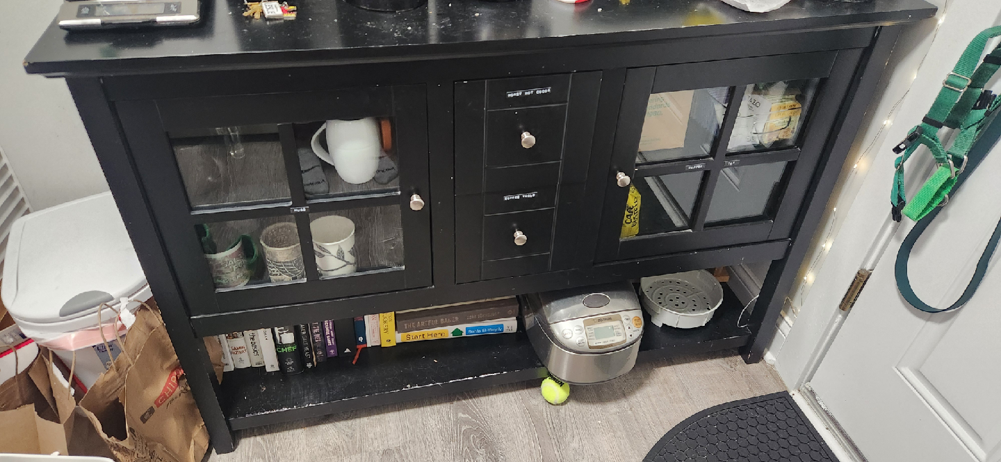 Black Buffet Cabinet - photo 2