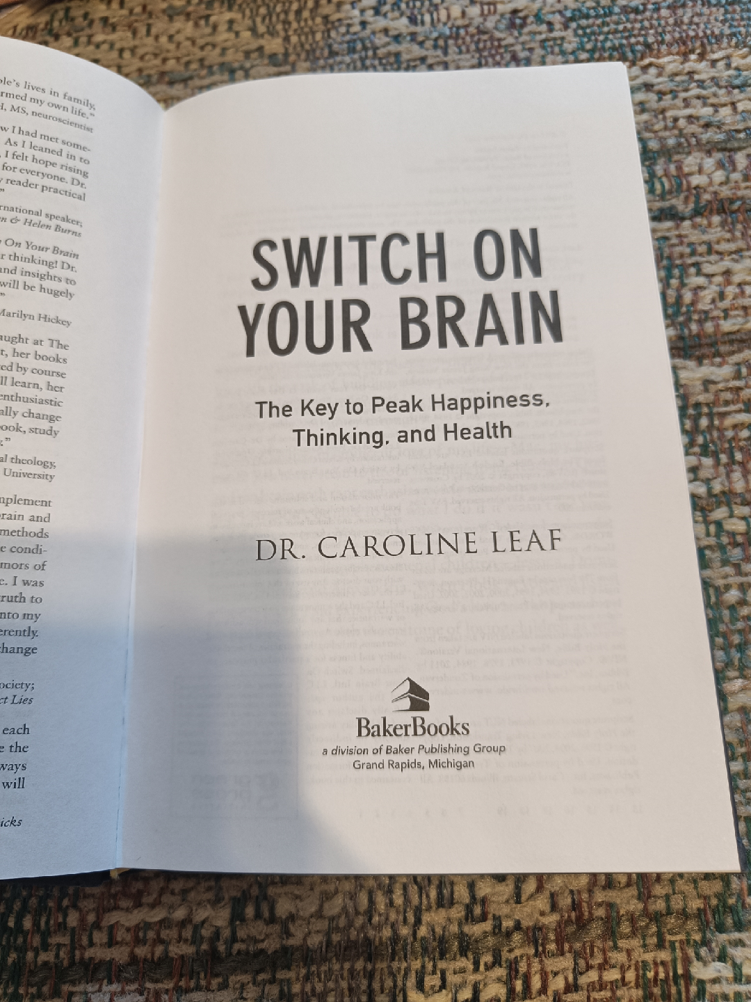 Switch On Your Brain by Dr. Caroline Leaf