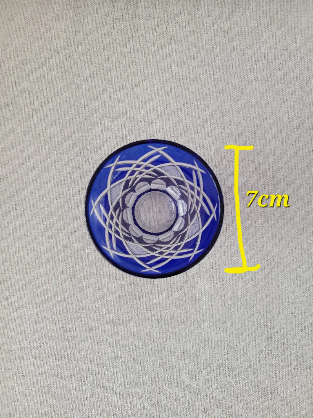 Japanese Edo Kiriko Cut Glass Tumblers Set - Red and Blue image indicator(4)