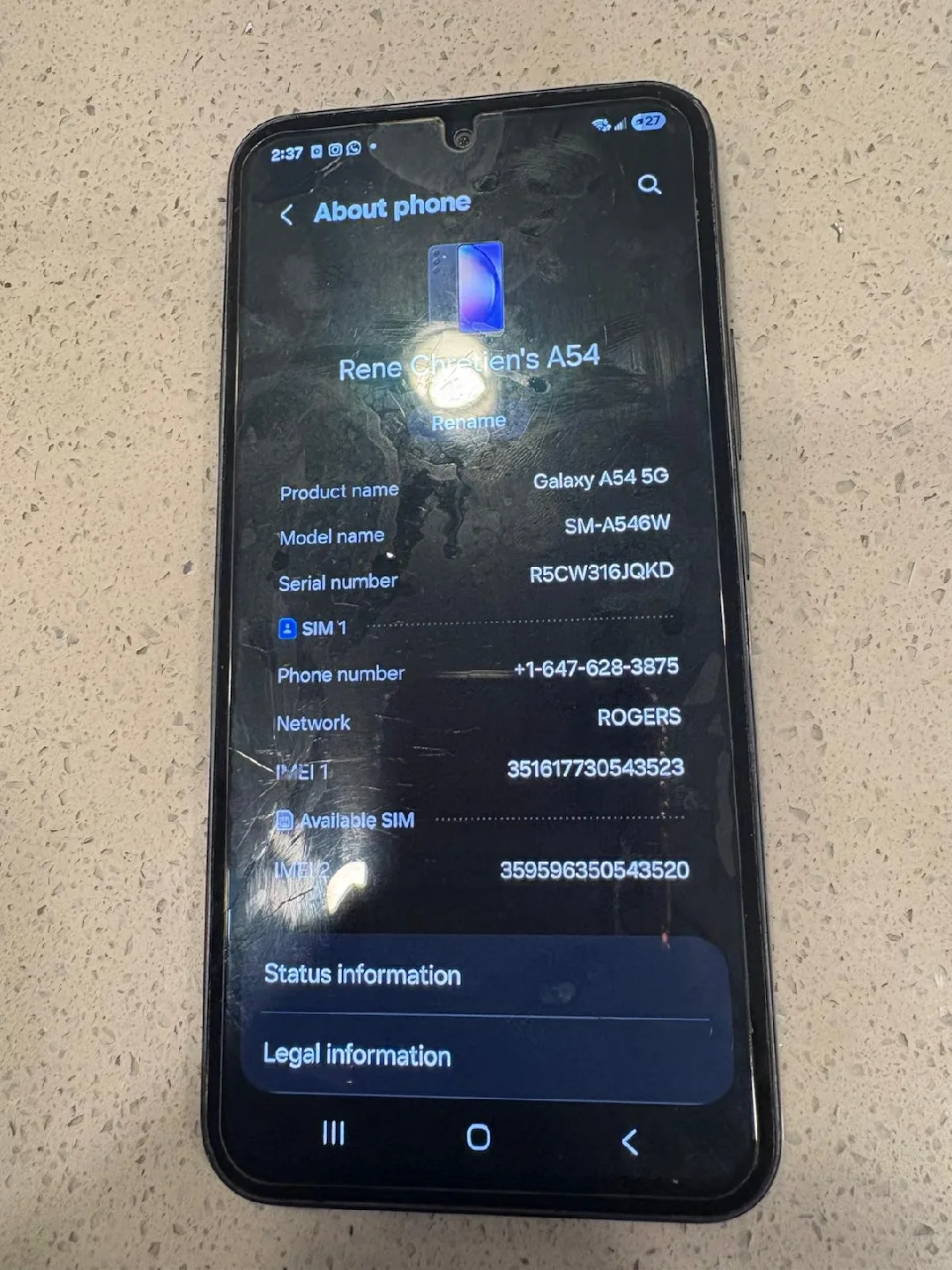 Samsung Galaxy A54 5G image indicator(2)