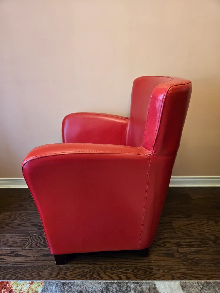 PAIR of Leather Armchairs - Great Price To Upholster image indicator(3)