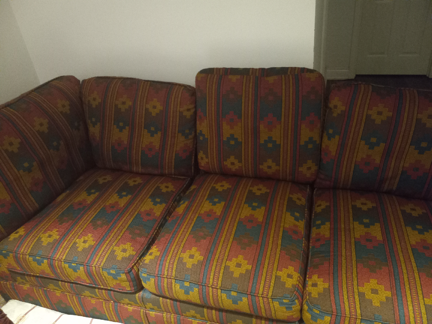 Patterned Three-Seat Sofa