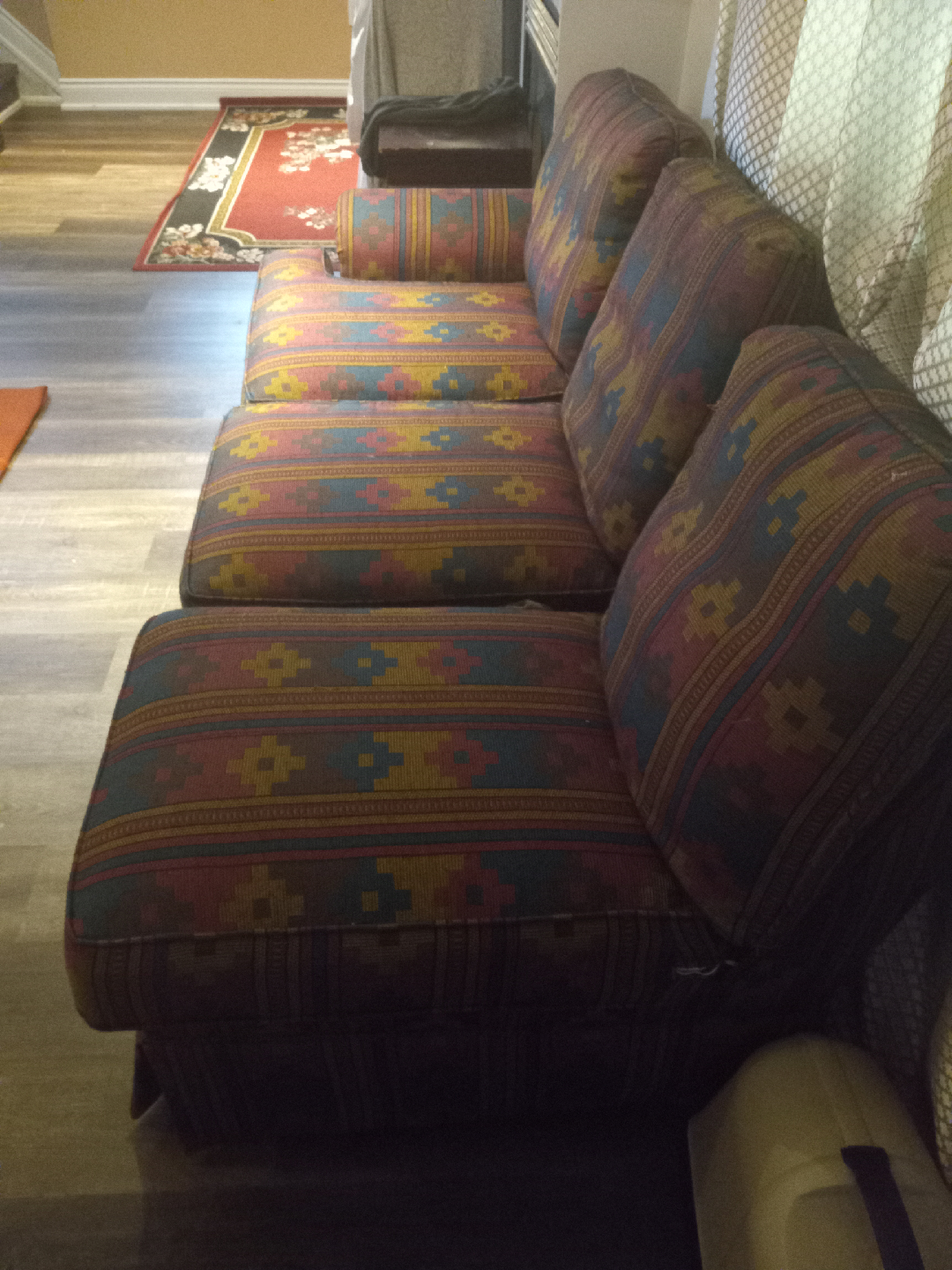 Patterned Three-Seat Sofa - photo 2