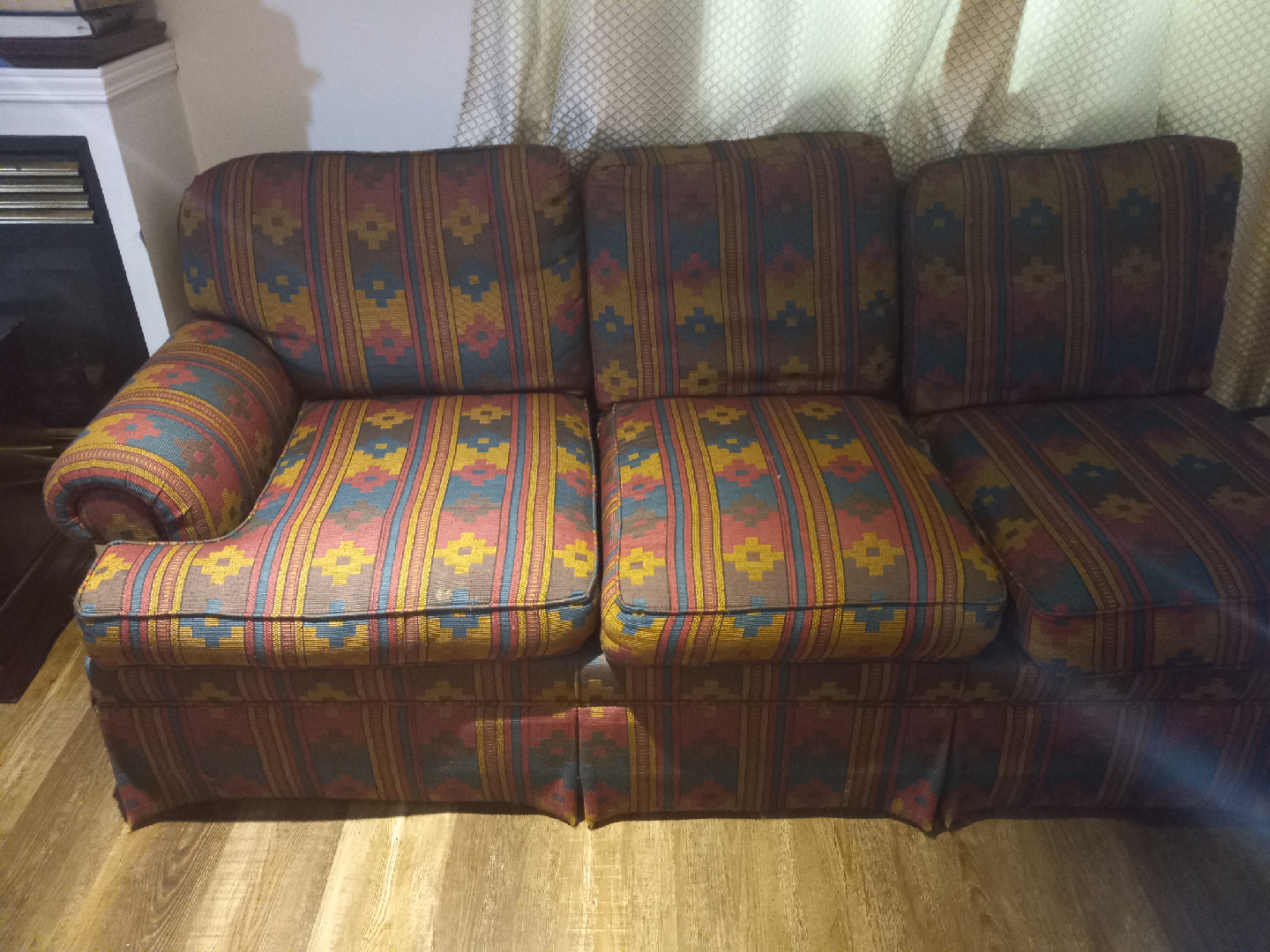 Patterned Three-Seat Sofa - photo 3
