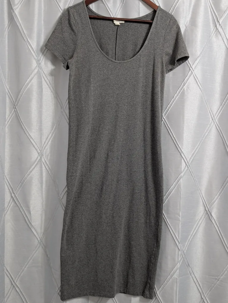 American Eagle Outfitters Grey Dress - Size L thumbnail
