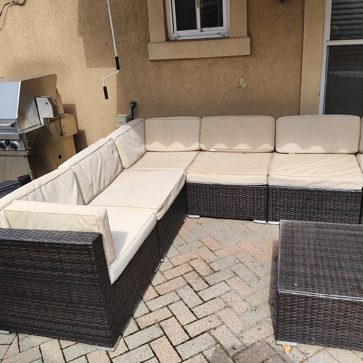Outdoor Wicker Sectional Sofa Set - photo 4