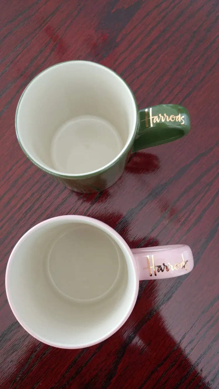 Harrods Mugs - Pink & Green image indicator(3)