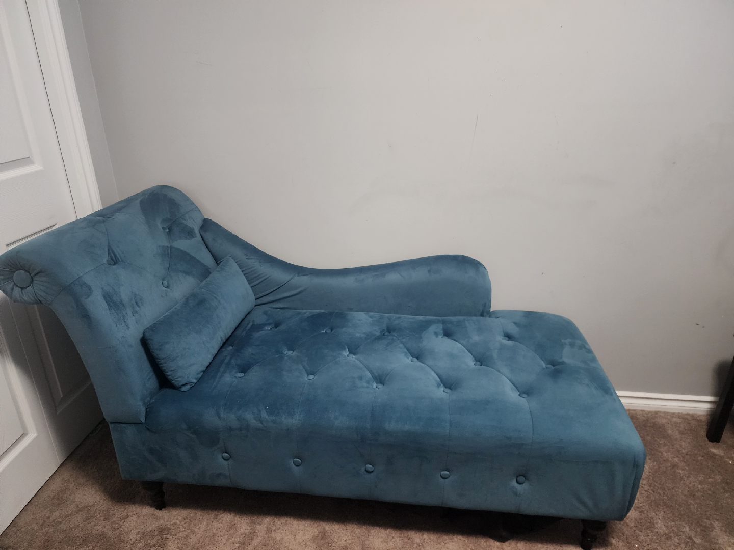 Blue Velvet Chaise Lounge - photo 2
