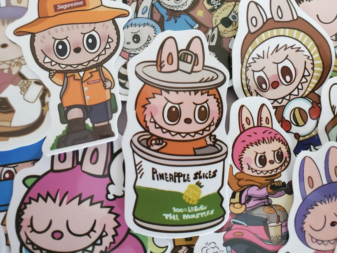 labubu Sticker Set Vinyl Waterproof thumbnail