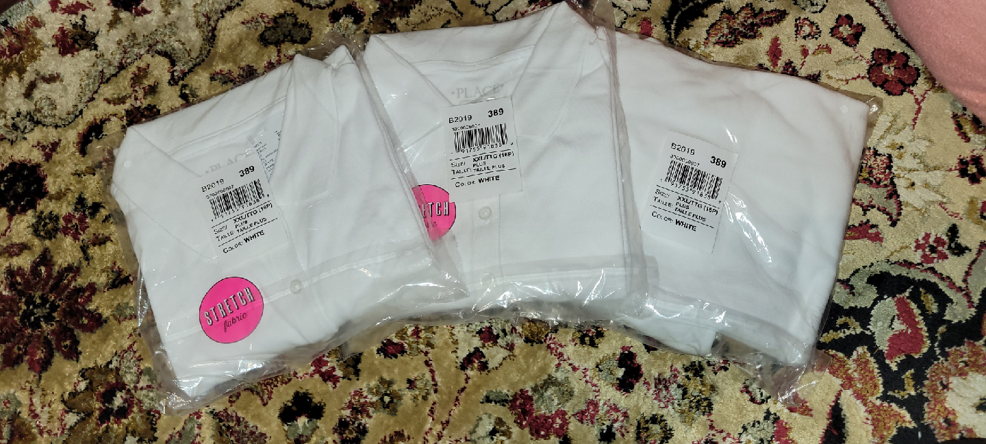 The Children's Place White Shirt XXL/TTG (16P) NEW