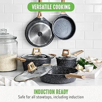 NEW in box GreenLife Arte Cookware Set image indicator(2)