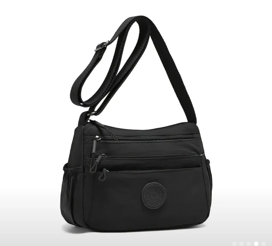 brand new Black Crossbody Bag with Adjustable Strap thumbnail