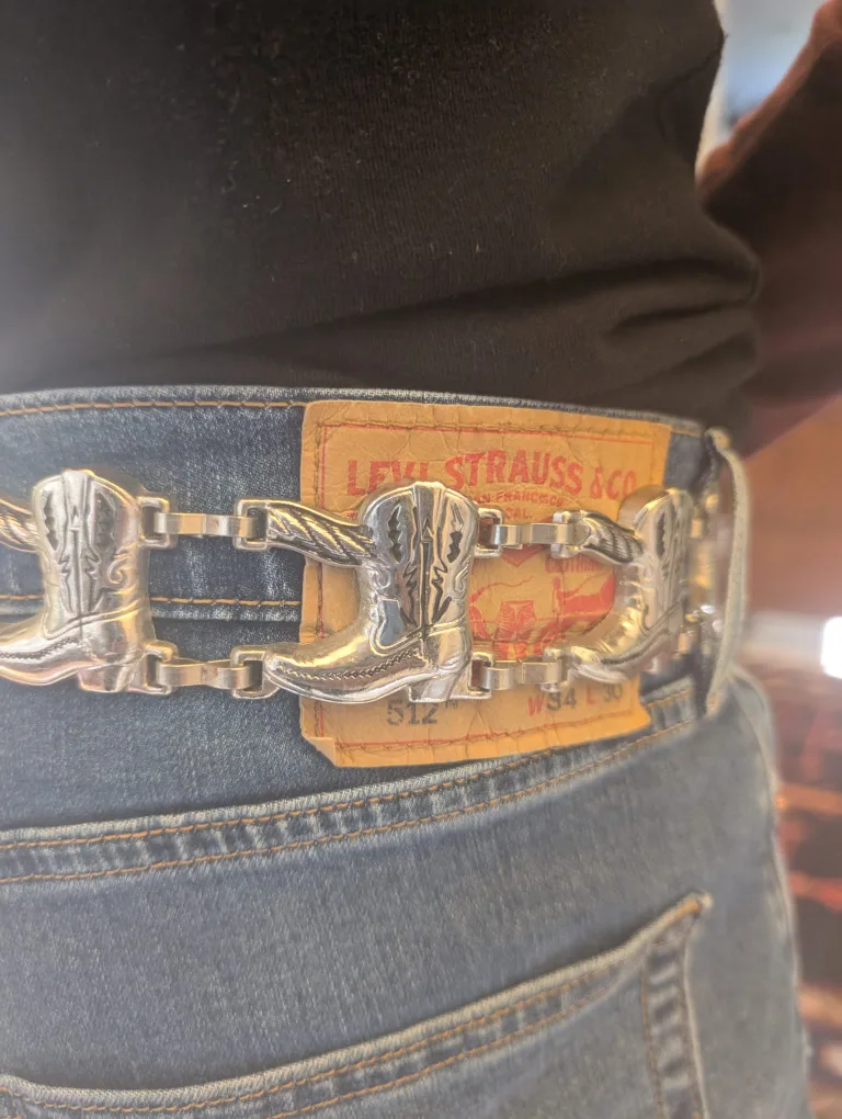 Leather Cowboy boot Belt XL 42-44 image indicator(2)