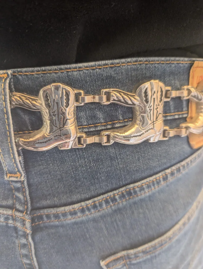 Leather Cowboy boot Belt XL 42-44 image indicator(9)