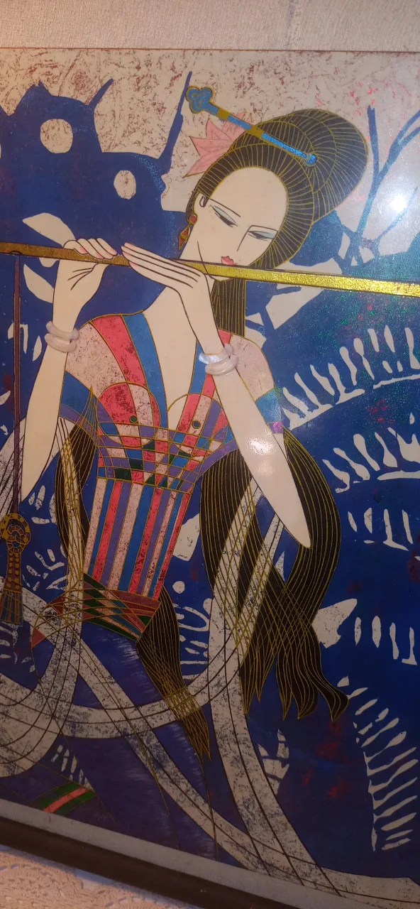 Framed Ting Shao-Kuang Art Nouveau Print image indicator(5)