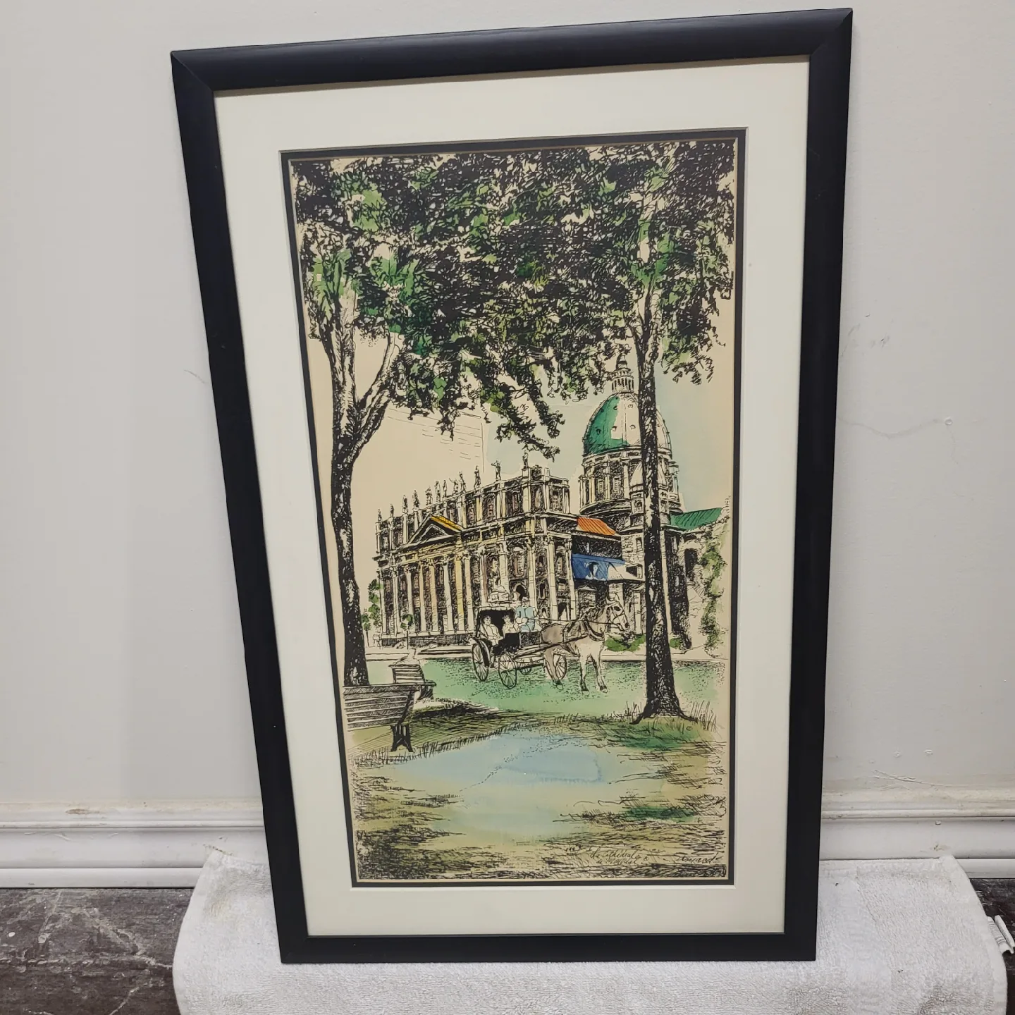 Framed Art Print - La Cathedrale de Montreal thumbnail