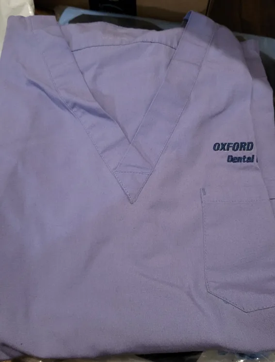 Oxford College Dental Hygiene Scrubs 2 sets, 1 white coat image indicator(2)