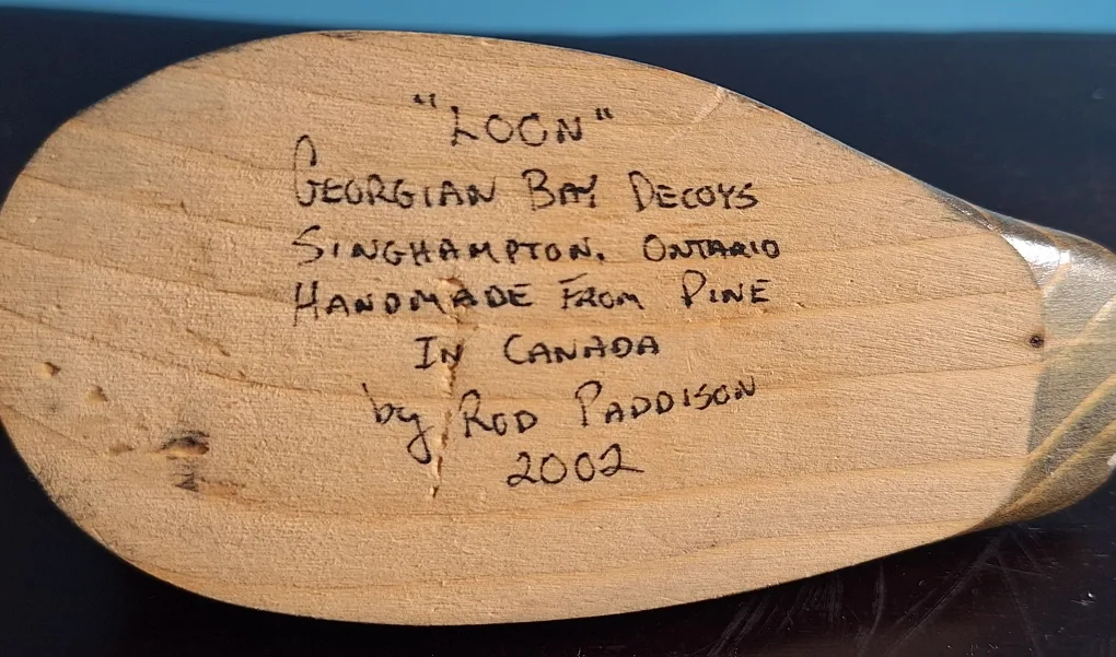 Georgian Bay Decoys Loon - Handmade Pine image indicator(5)