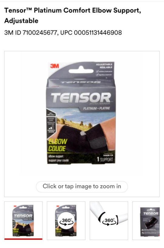 Tensor Platinum Comfort Adjustable Elbow Support - photo 4
