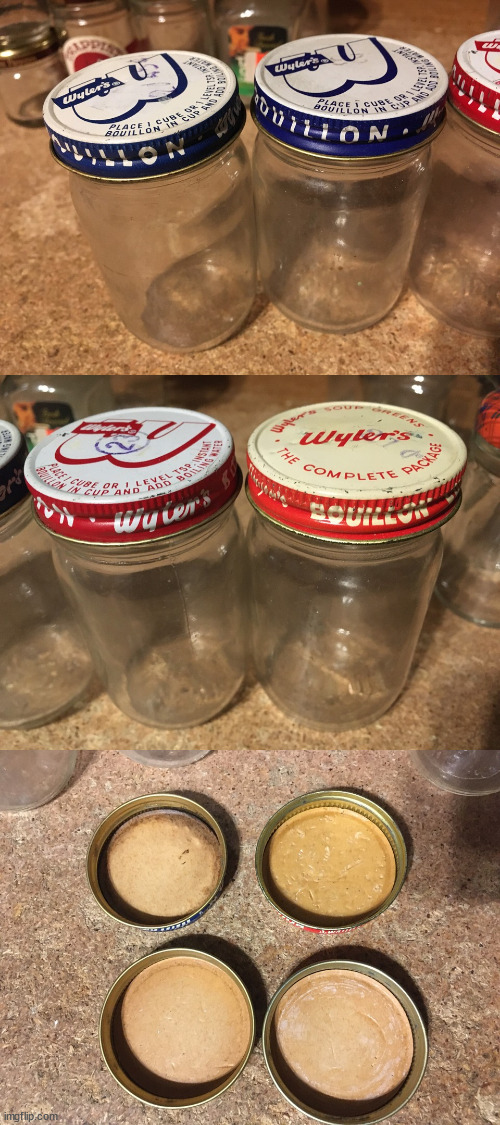 LOT OF 17 Vintage Glass Jars - Taster's Choice, Trappist, Skippy - photo 3