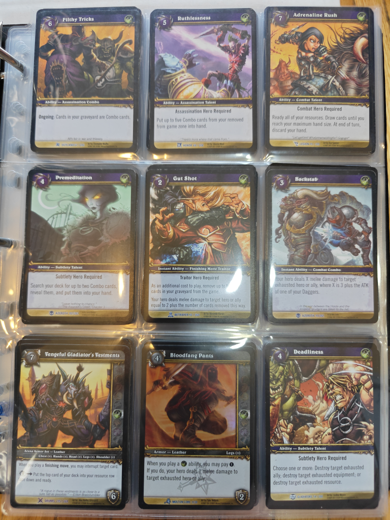 World of Warcraft TCG Cards (Rogue) - photo 3