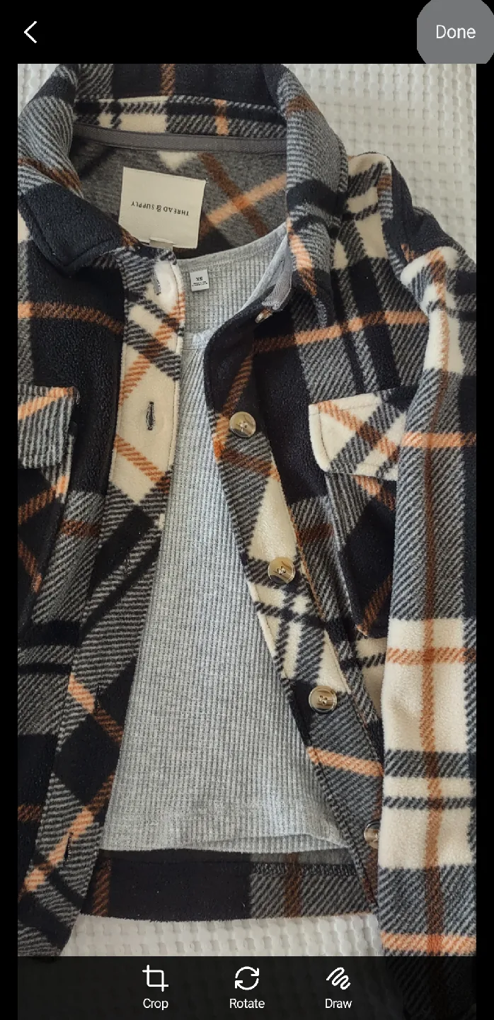 (NEW) Thread & Supply  Cropped Plaid Shacket image indicator(3)