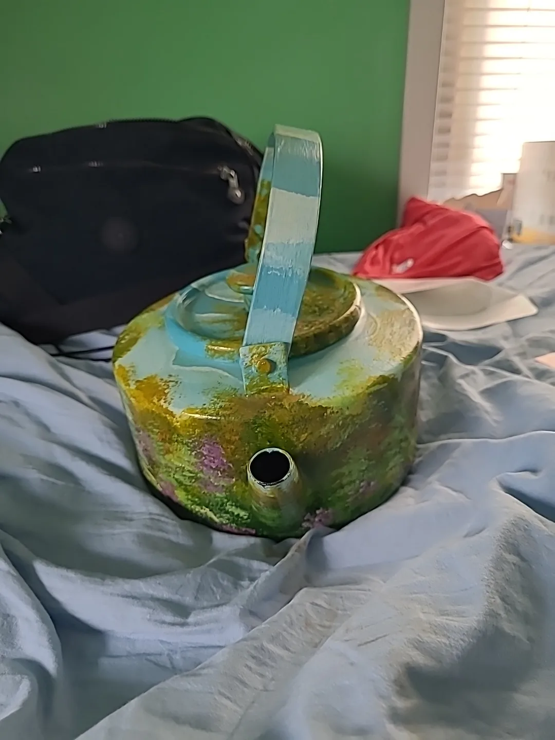 Hand-Painted Decorative Tea Kettle image indicator(6)