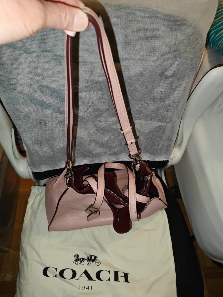 Coach Leather Tote Bag - Pink image indicator(6)