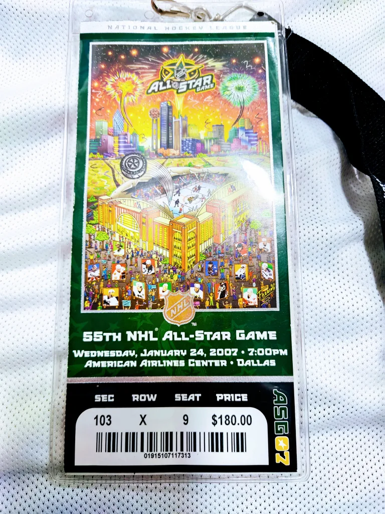 2007 Grail Dallas All Star Autographed Sidney Crosby Jersey image indicator(4)