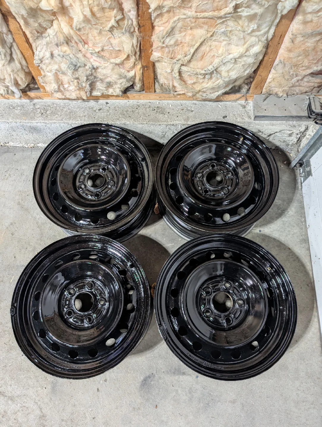 (4)-16 Inch Steel Rims Off 2016 Honda Civic thumbnail