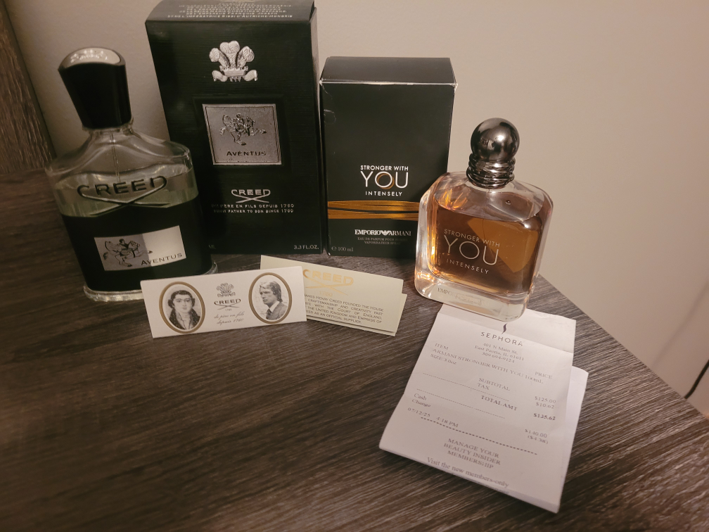 Creed Aventus & Armani Stronger With You Intensely