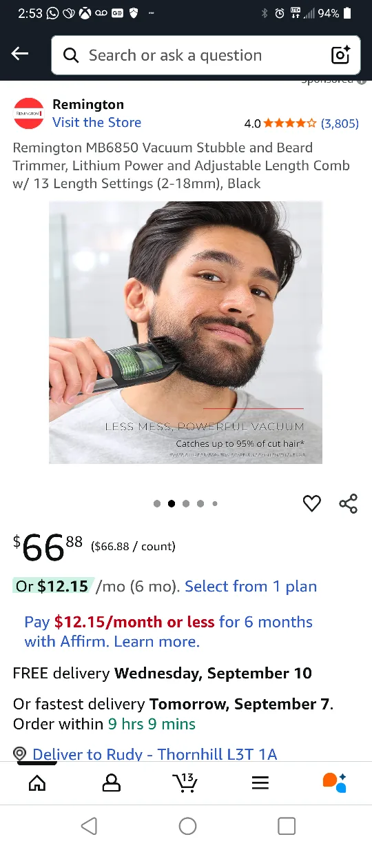 🥕NEW REMINGTON  PERSONAL GROOMER BEARD TRIM image indicator(5)